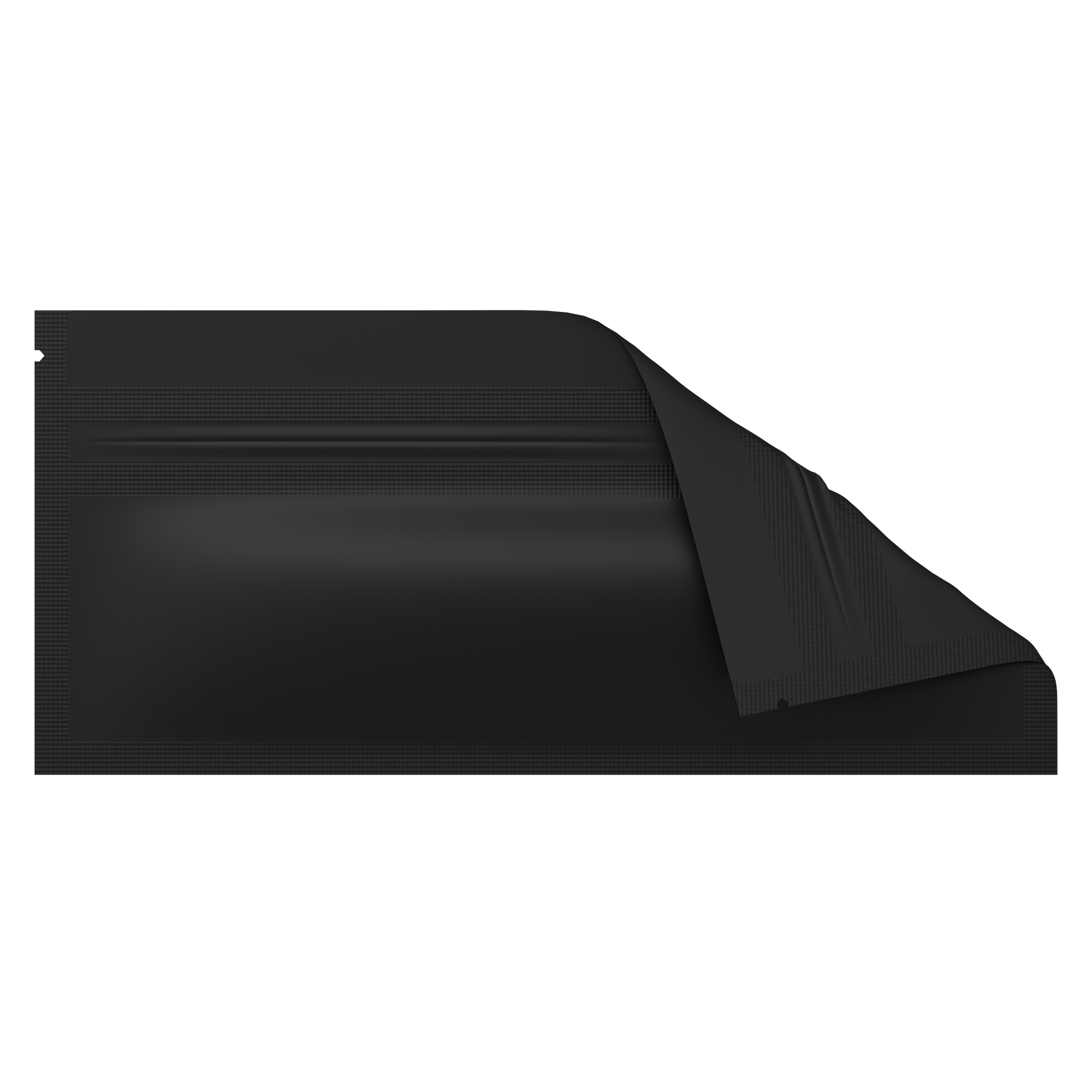 Pre Roll Matte Black & Matte Black Mylar Bags - (100 qty.) - Dragon Chewer