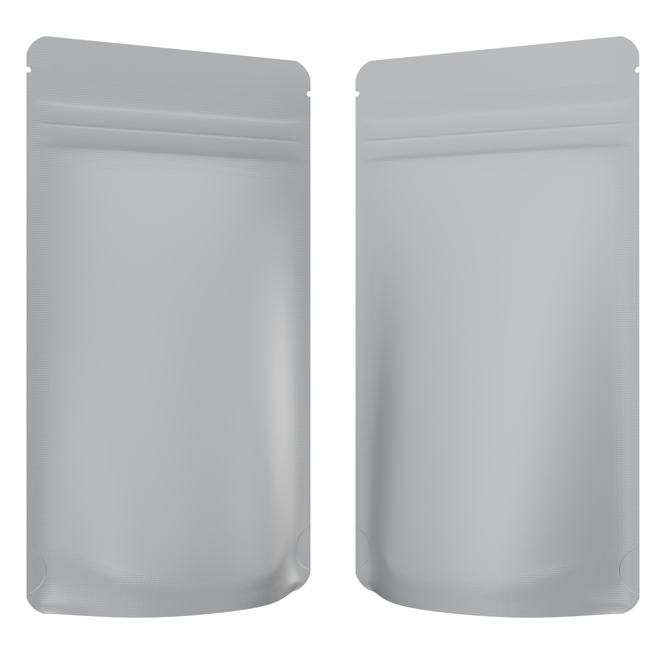 1/4th Ounce CR Exit Bags Matte White / Matte White - Tear Notch Mylar Bags - Child Resistant - (1,000 qty.) - Dragon Chewer