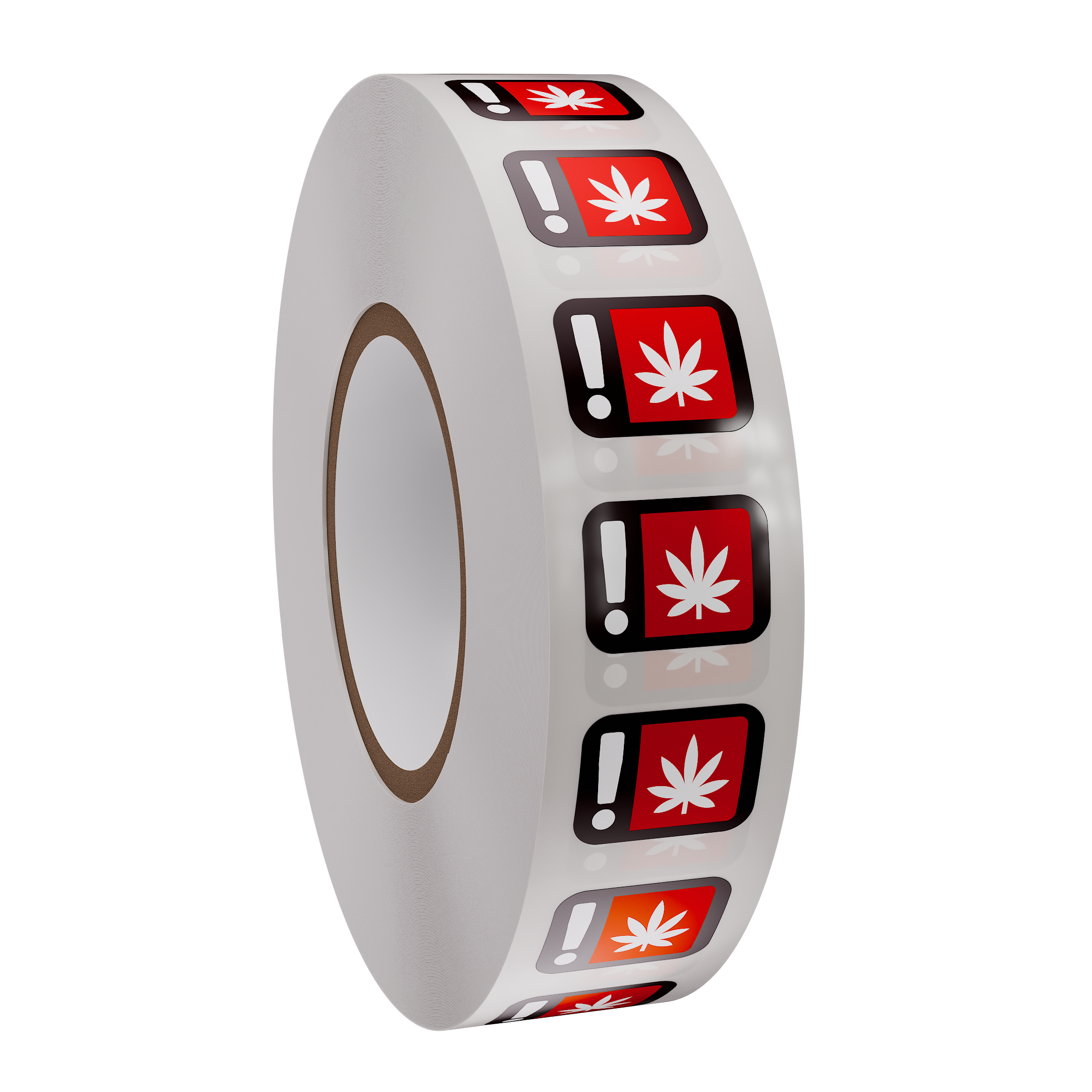 Oregon Red OLCC THC Universal Marijuana Warning Symbol (1,000 qty.)