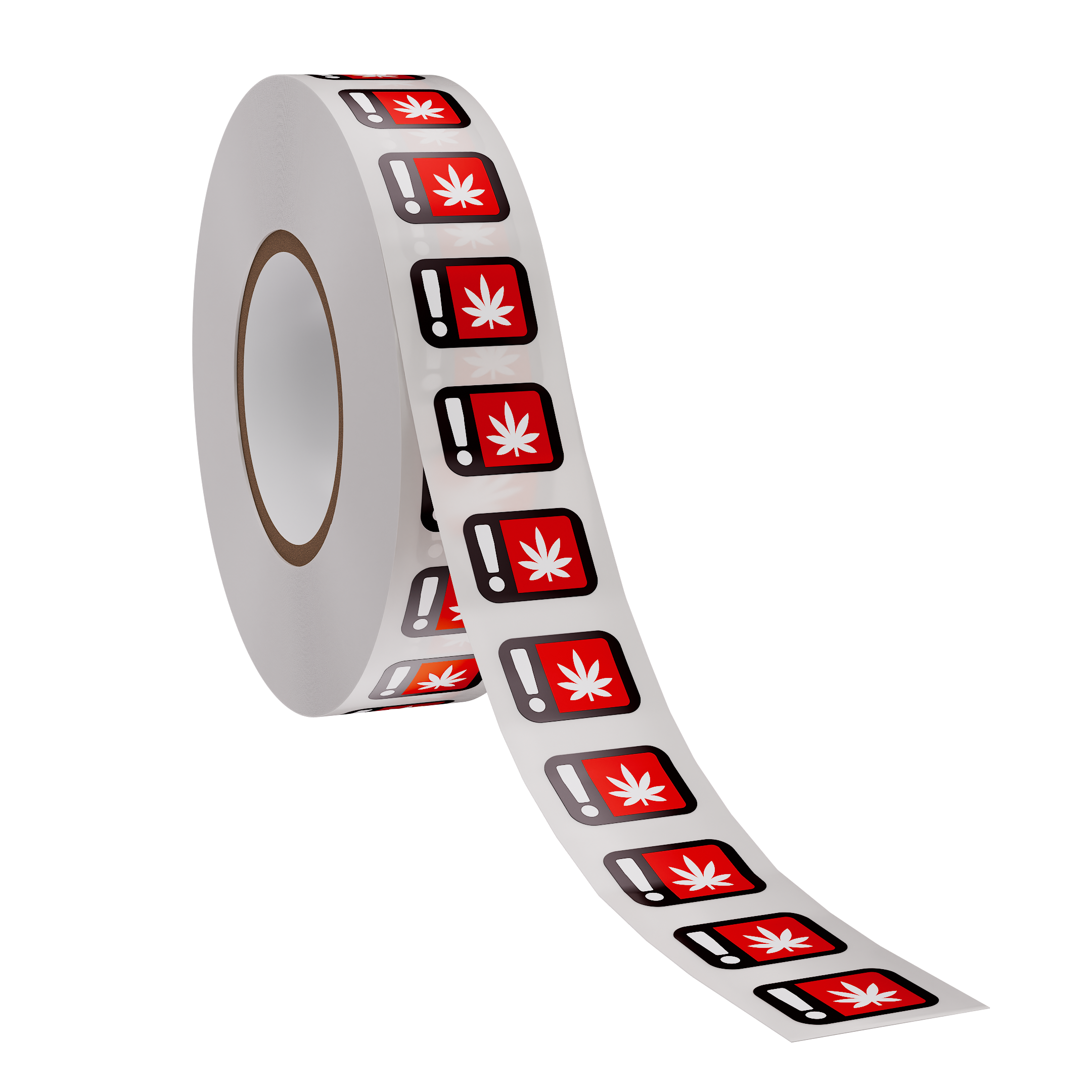 Oregon Red OLCC THC Universal Marijuana Warning Symbol (1,000 qty.)