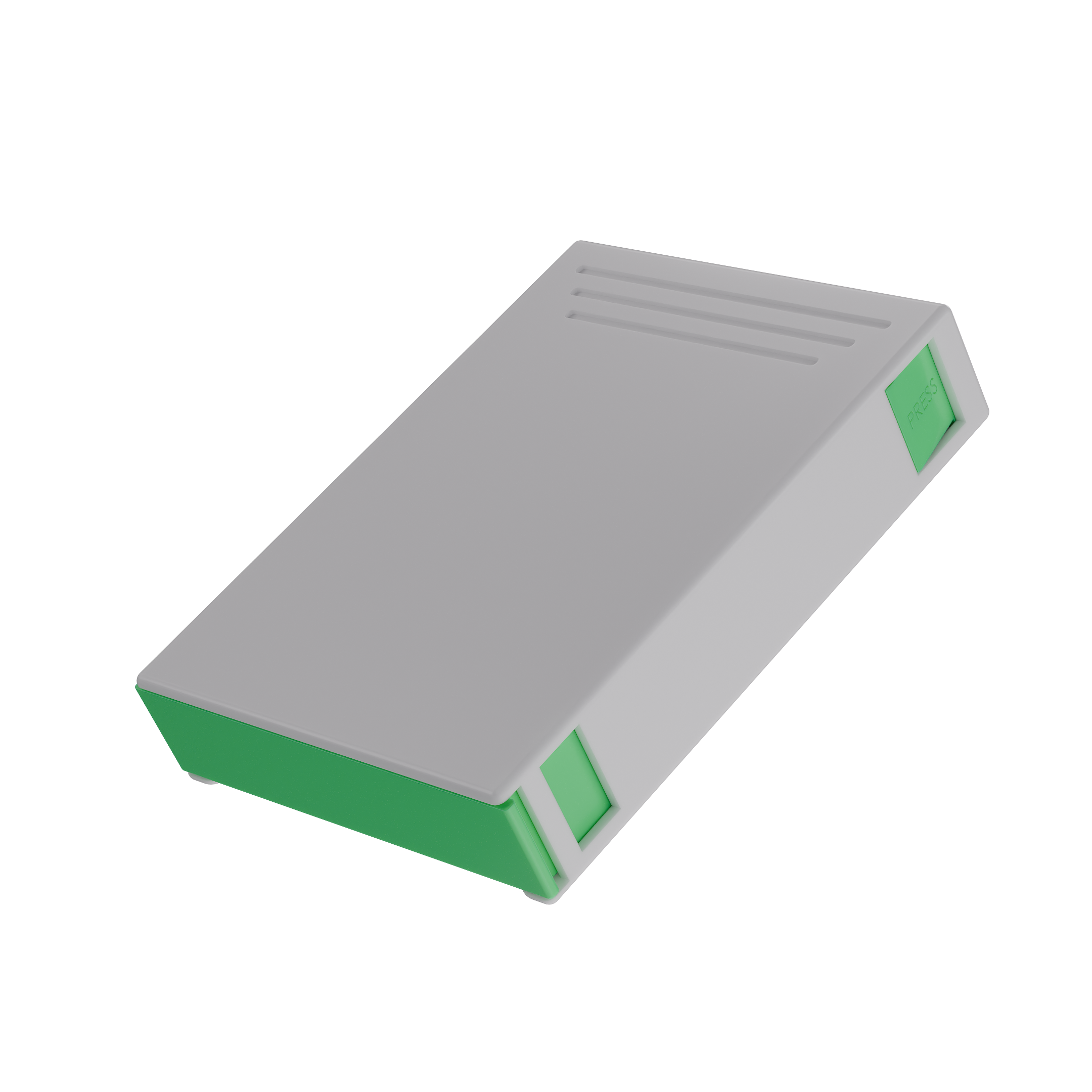 Press N Pull CR Pre Roll Slider Box Container - The 81 - White & Green