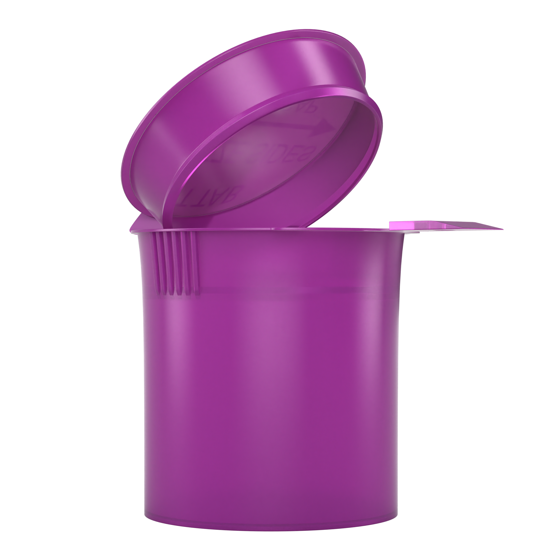 6 Dram Purple Child Resistant Latch Top Pop Top Bottles (300 qty.)
