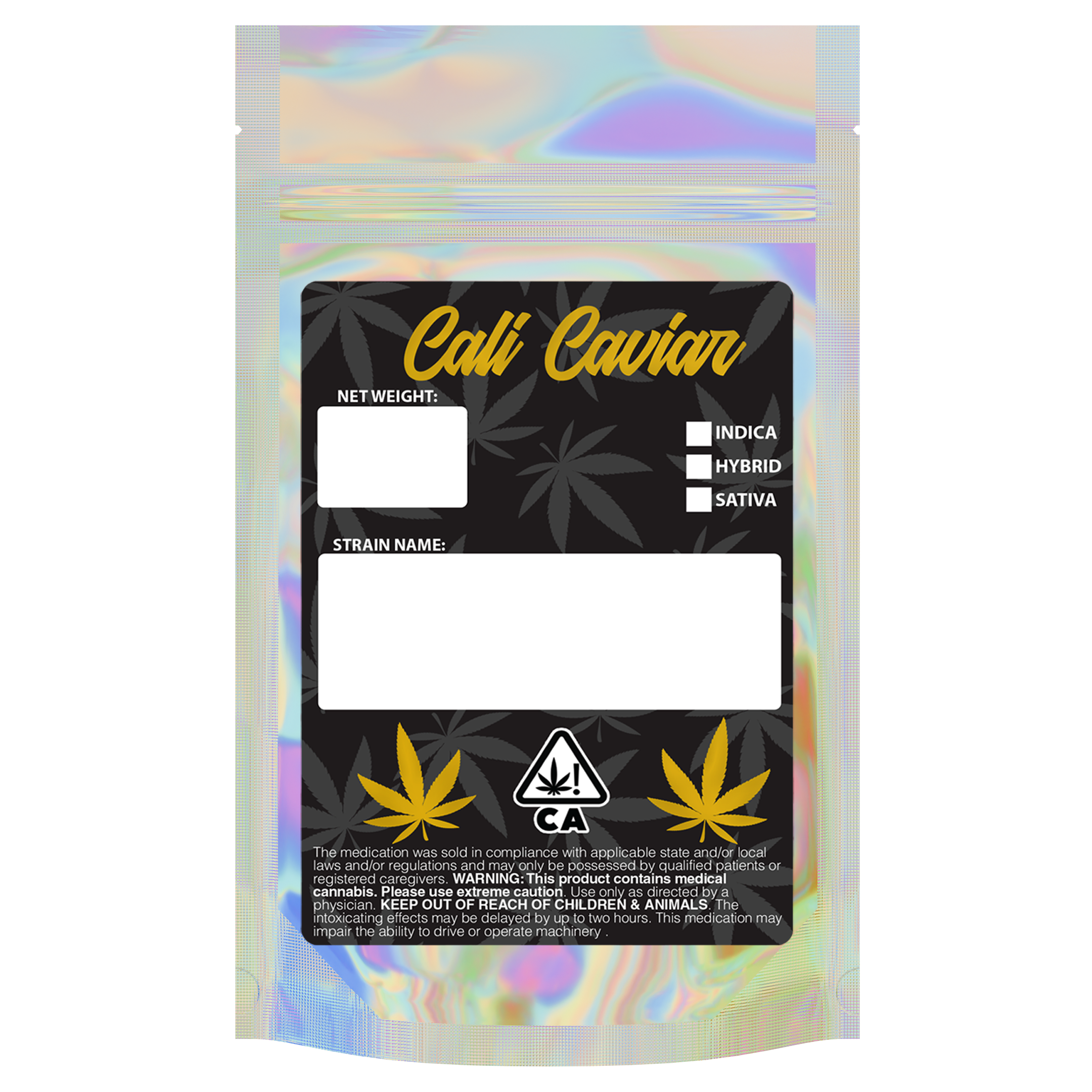 gloss holographic clear vista translucent transparent Dragon Chewer 7g gram 1/4 ounce smell proof mylar bags by HIGHLOCK. Custom labels stickers designer rx 100 pack. Best thick wholesale bulk dispensary custom child resistant packaging 420 barrier bags tamper evident resealable large food storage baggies 4x6 cali caviar