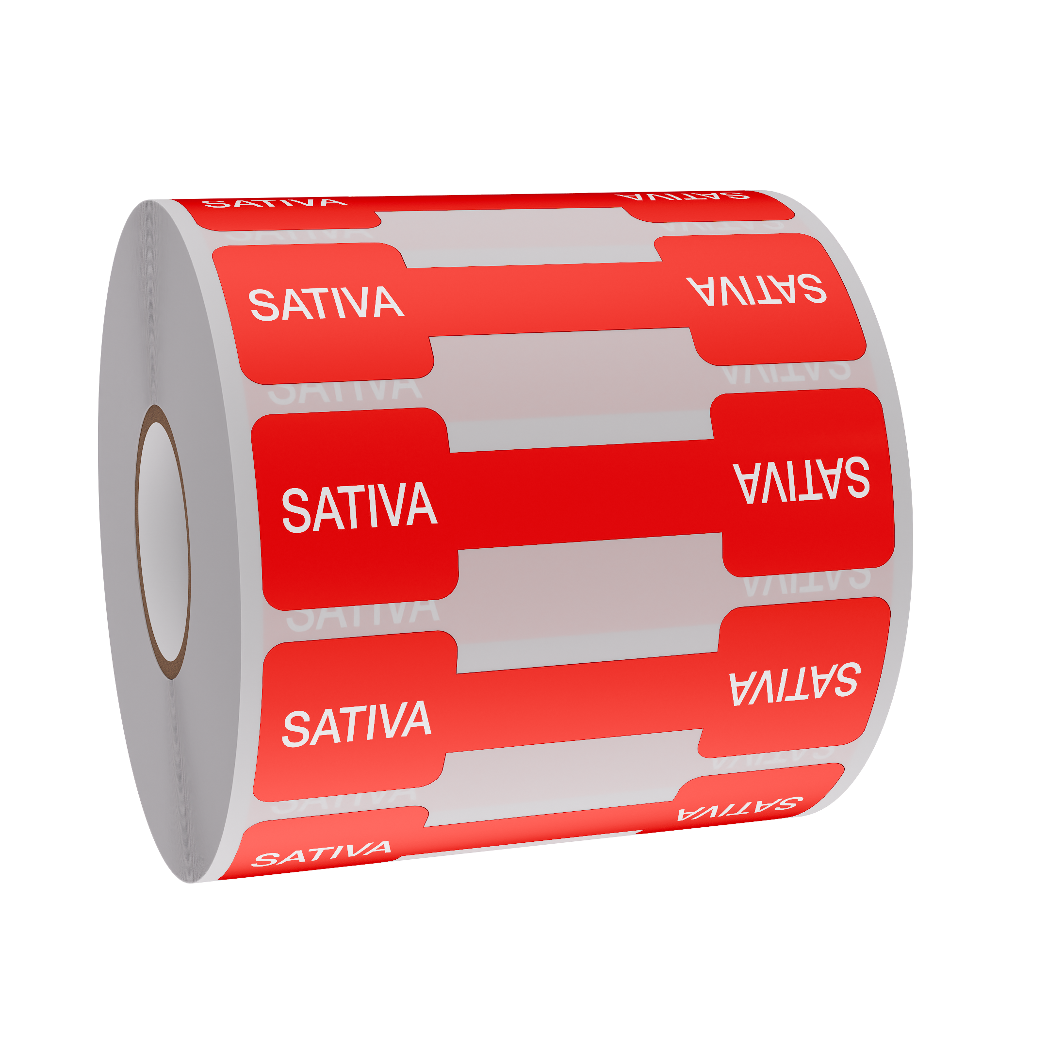 Red Tamper Evident Universal Marijuana Strain Labels (1,000 qty.)