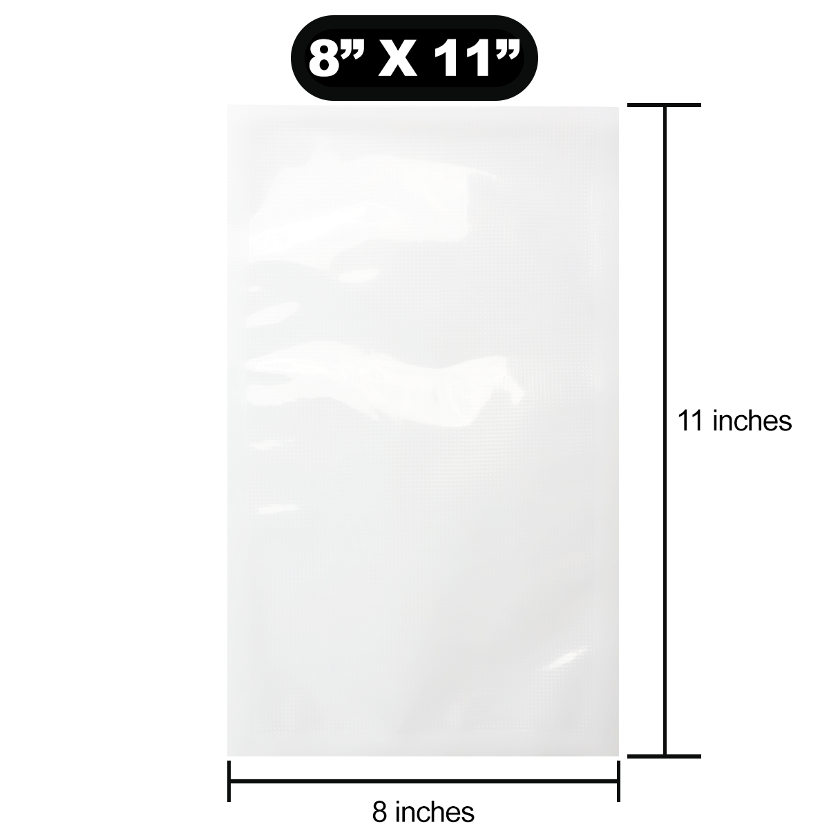 food saver vacuum sealer bags 100 seal baggies pre cut clear wholesale bulk dragon chewer heat seal 8 x 11