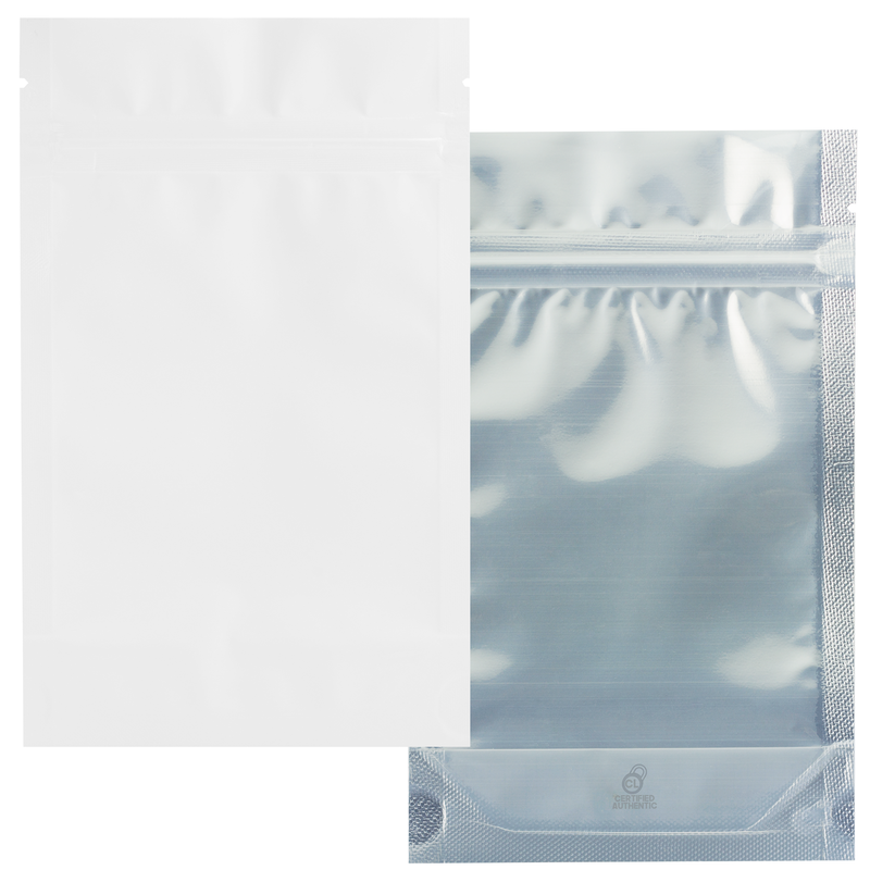 1/4 Ounce Gloss White & Clear Mylar Bags - (1000 qty.)
