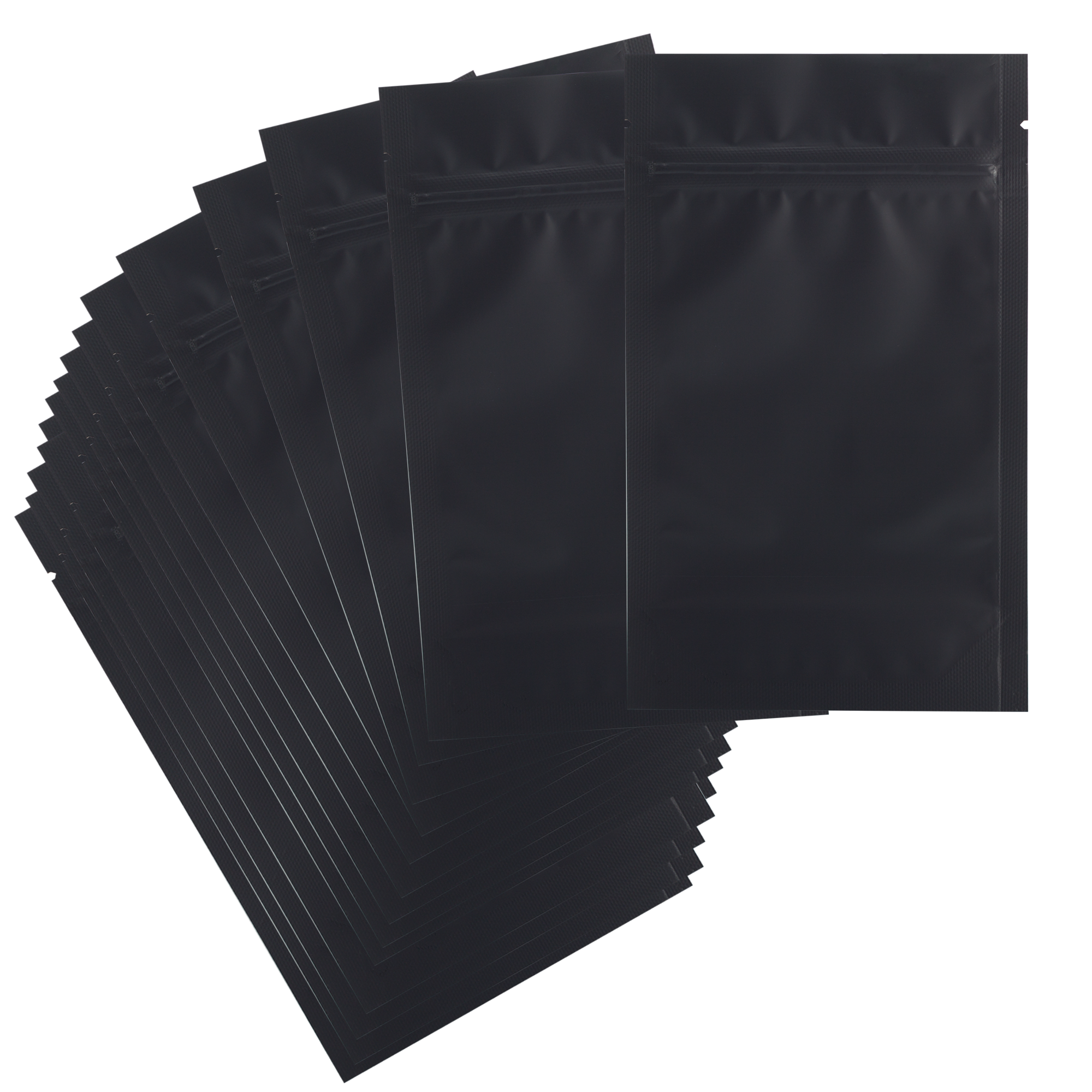1 Gram Mylar Bags for Herbs & More - Black/Clear, 1000 pcs