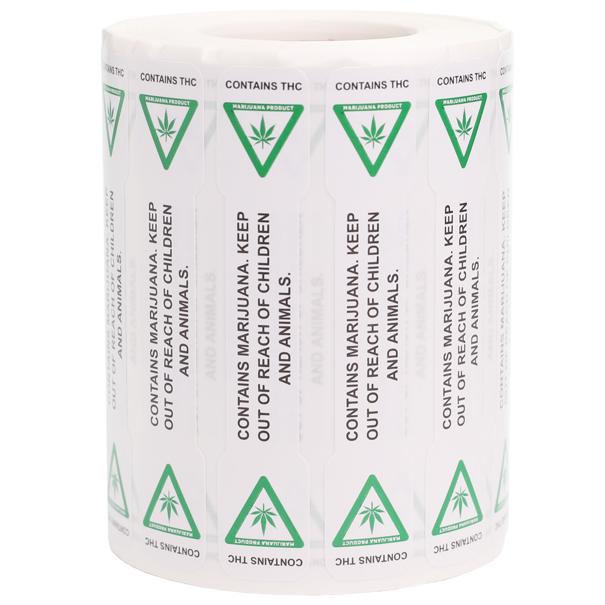 Michigan Tamper Evident Marijuana Universal Marijuana Symbol (1,000 qty.) - Dragon Chewer