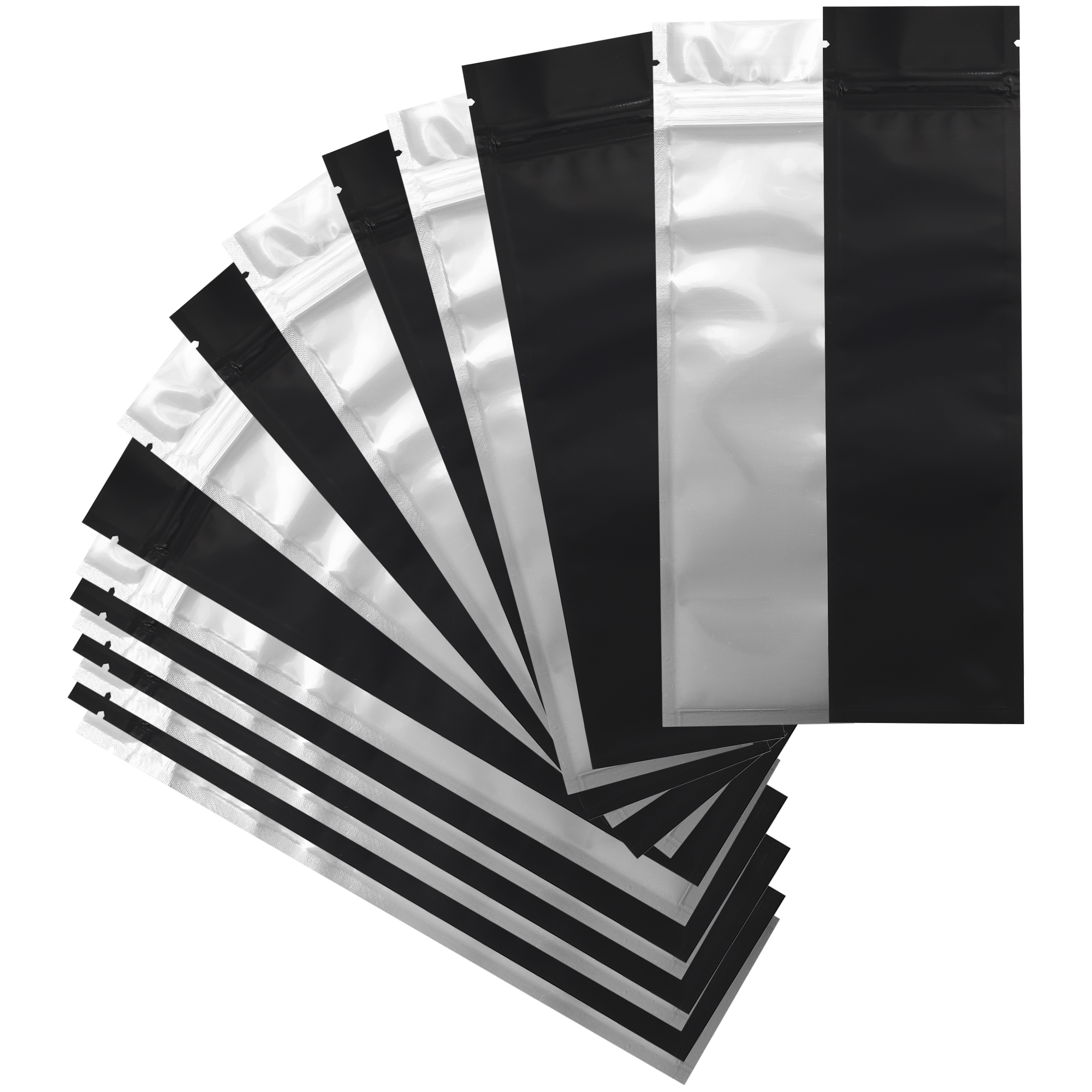 Mylar Bag Pouch 6 x 2.71 Black Preroll - 100, 500, or 1,000 — MJ