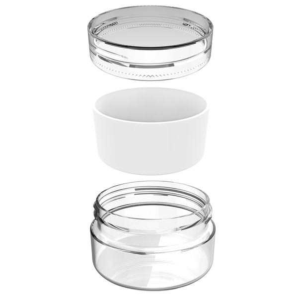 acrylic concentrate container cbd wholesale cannabis marijuana packaging jar puck container nearby free shipping sale supplies dragon chewer 5ml 7ml 9ml silicone clear white