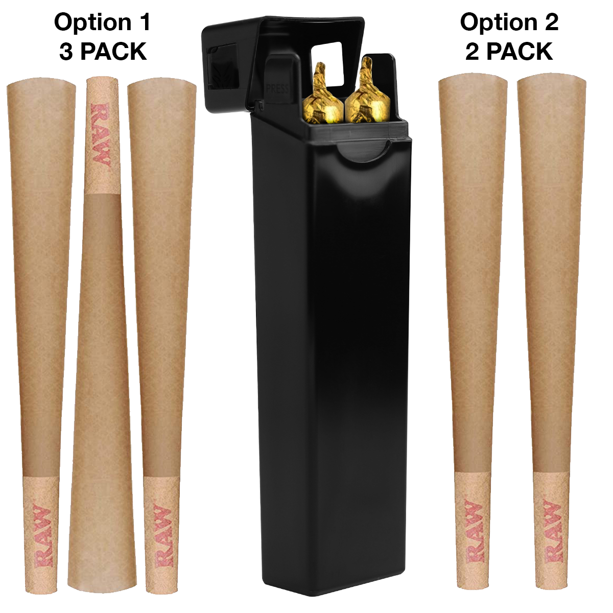 109mm 116mm child resistant pre roll packaging box for 3.5g 1/8th ounce by Dragon Chewer