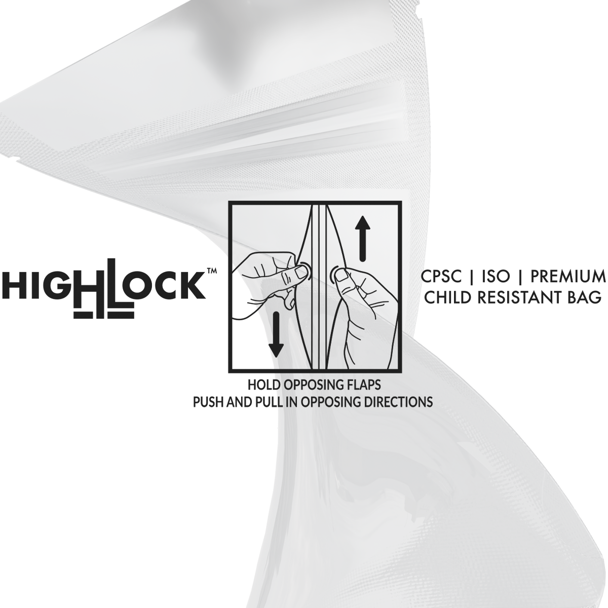 New Child Resistant Bag - Opening Instructions