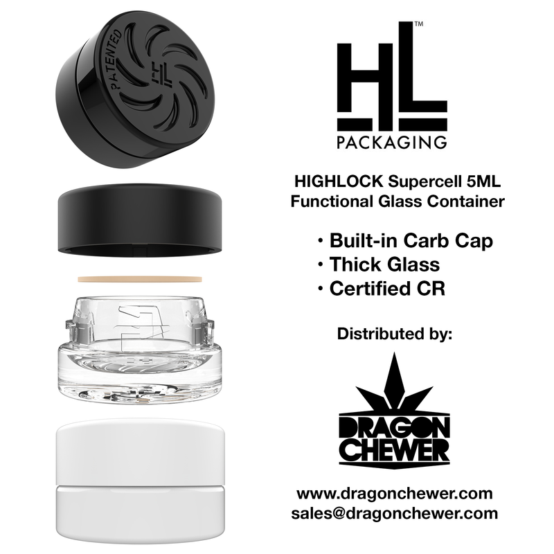 HIGHLOCK Supercell 5ML Glass Concentrate Container Jar