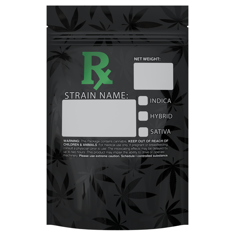 1 Ounce Green Rx Generic Designer Custom Printed Mylar Bags (1,000 qty.) - Dragon Chewer