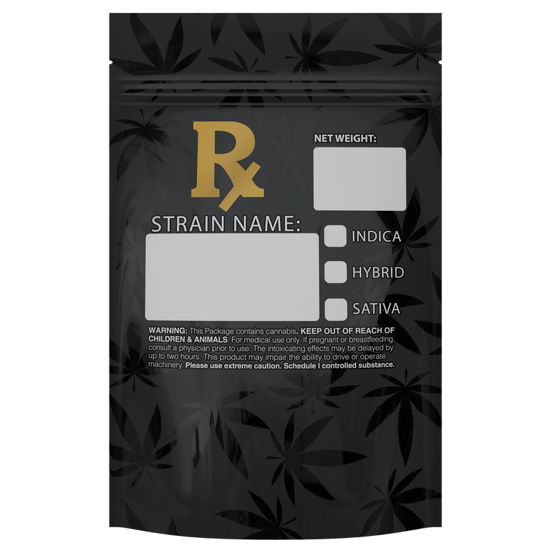1 Ounce Rx Generic Designer Custom Printed Mylar Bags (1,000 qty.) - Dragon Chewer