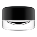 9ML Premium Clear Glass Concentrate Jar - Black Smooth CR Cap (320 qty.)