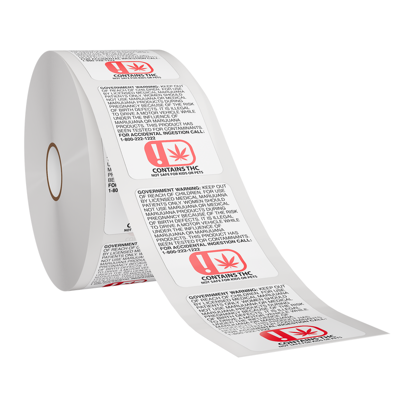 OMMA 1.55x2 Oklahoma THC Universal Symbol Labels (1,000 qty.)