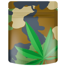 1/8th 3.5g Camo Leaf Designer Custom Printed Mylar Bags (1,000 qty.)