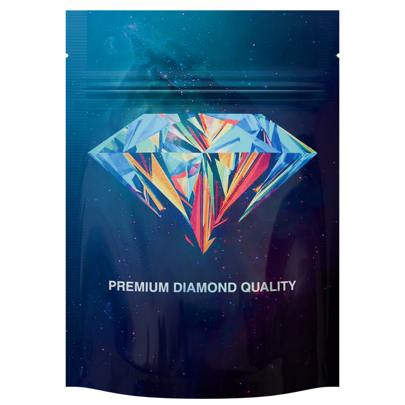1/8th 3.5g 8th Holographic Caviar Diamonds Designer Custom Printed Mylar Bags (1,000 qty.) - Dragon Chewer