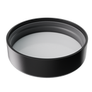 5 Ounce Clear Glass Jar - Child Resistant Black Smooth Cap - (100 qty.)