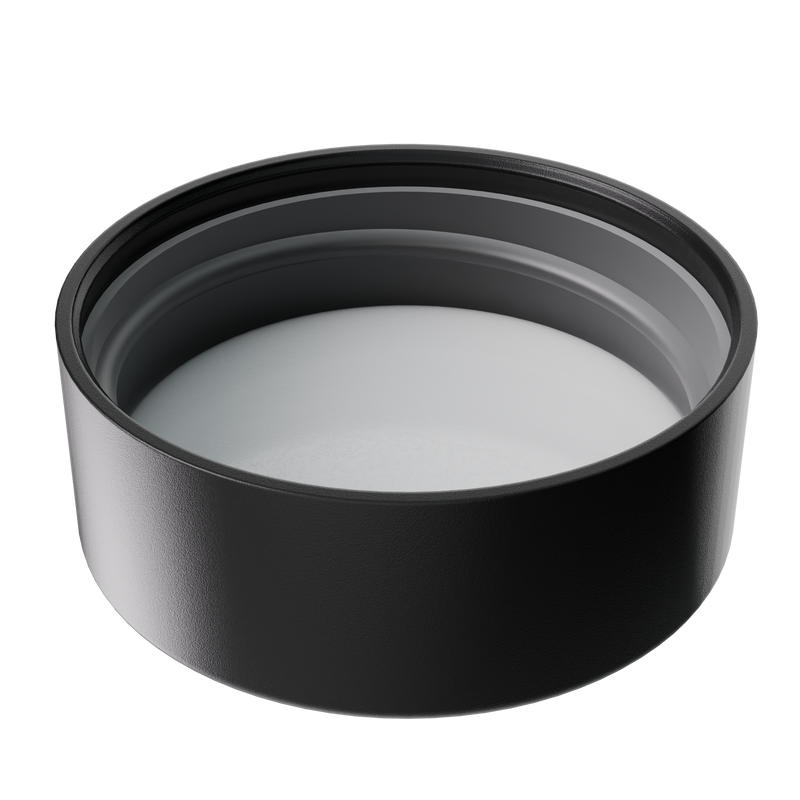 2 Ounce Tall Clear Glass Jar - Child Resistant Black Smooth Cap Pre Roll Multipack - (120 qty.)