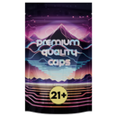 1/4th Ounce Holographic Black Designer Mushroom Custom Printed Mylar Bags (1,000 qty.)