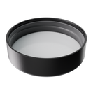 2 Ounce Clear Glass Jar - Child Resistant Black Smooth Cap - (200 qty.)