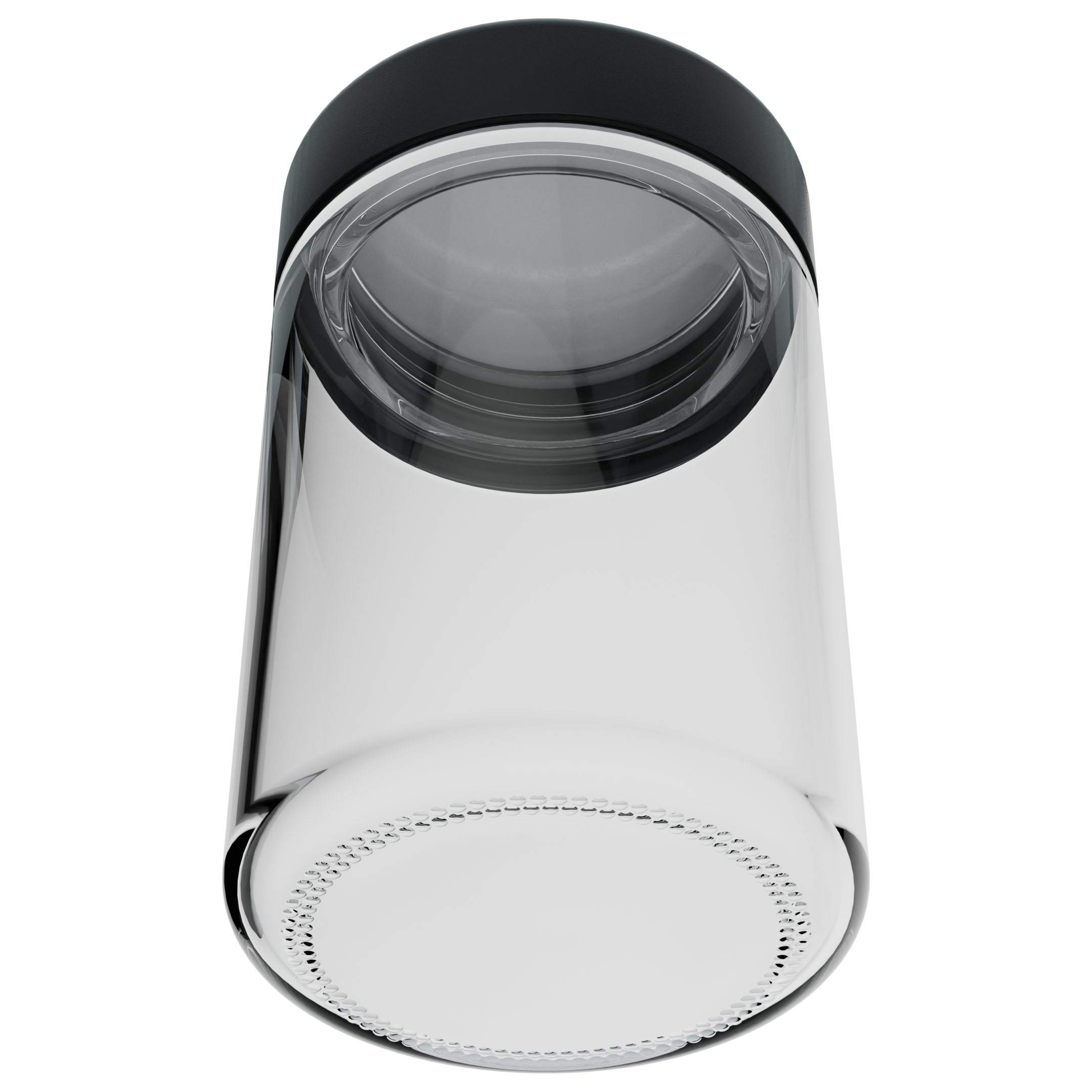 5 Ounce Clear Glass Jar - Child Resistant Black Smooth Cap - (100 qty.) - Dragon Chewer