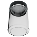 5 Ounce Clear Glass Jar - Child Resistant Black Smooth Cap - (100 qty.)