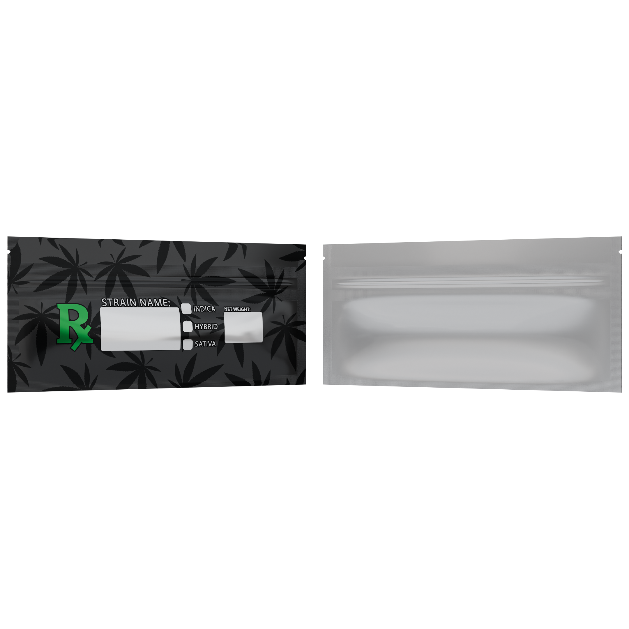 Pre Roll Green Rx Generic Designer Custom Printed Mylar Bags (100 qty.) - Dragon Chewer