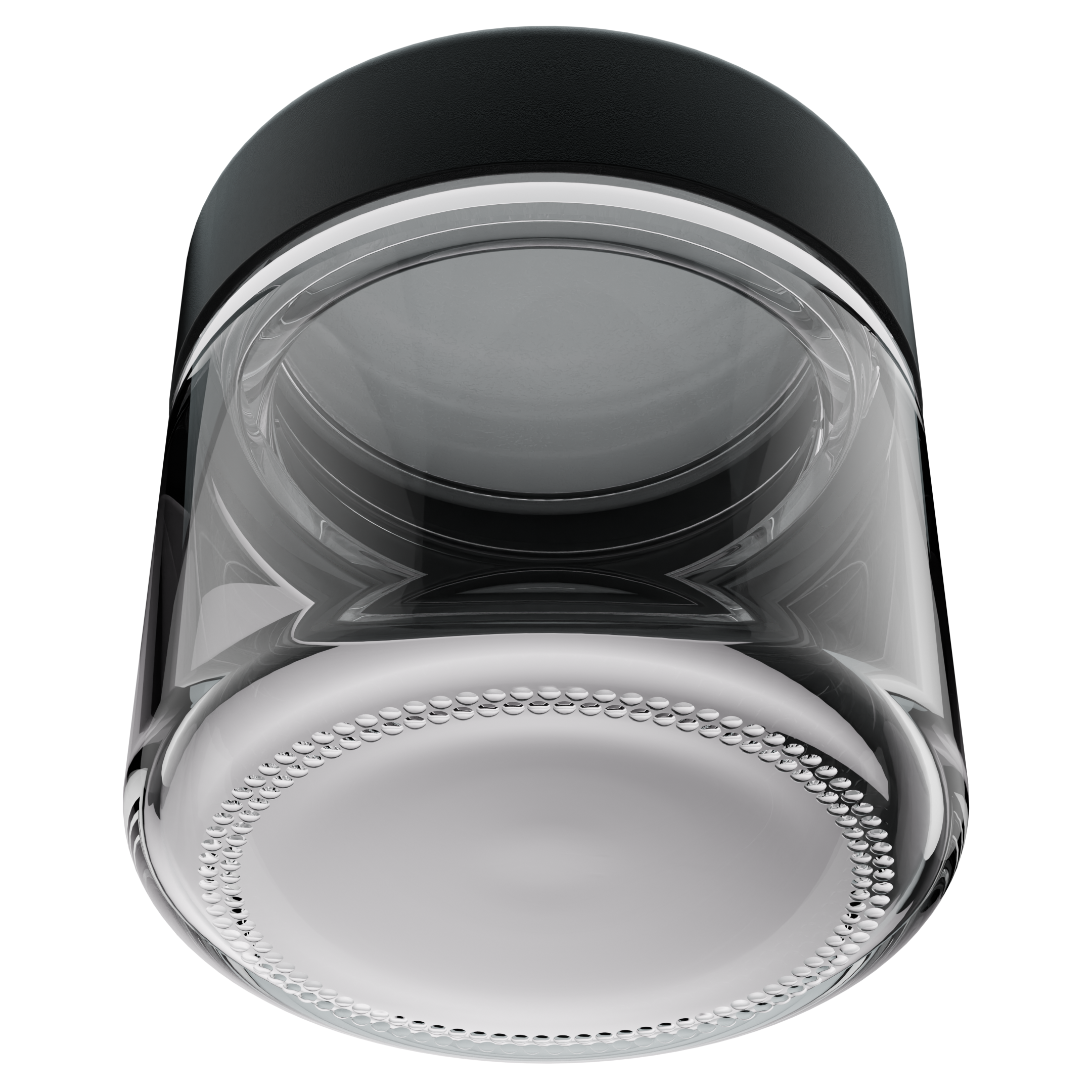 2 Ounce Clear Glass Jar - Child Resistant Black Smooth Cap - (200 qty.) - Dragon Chewer