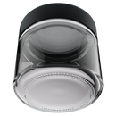 2 Ounce Clear Glass Jar - Child Resistant Black Smooth Cap - (200 qty.)