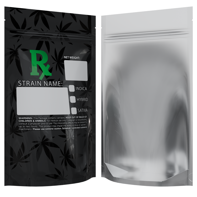 1/2 Ounce Green Rx Generic Designer Custom Printed Mylar Bags (1,000 qty.) - Dragon Chewer