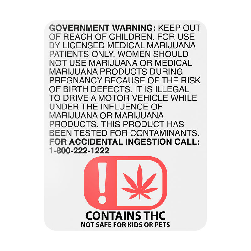 OMMA 1.55x2 Oklahoma THC Universal Symbol Labels (1,000 qty.)