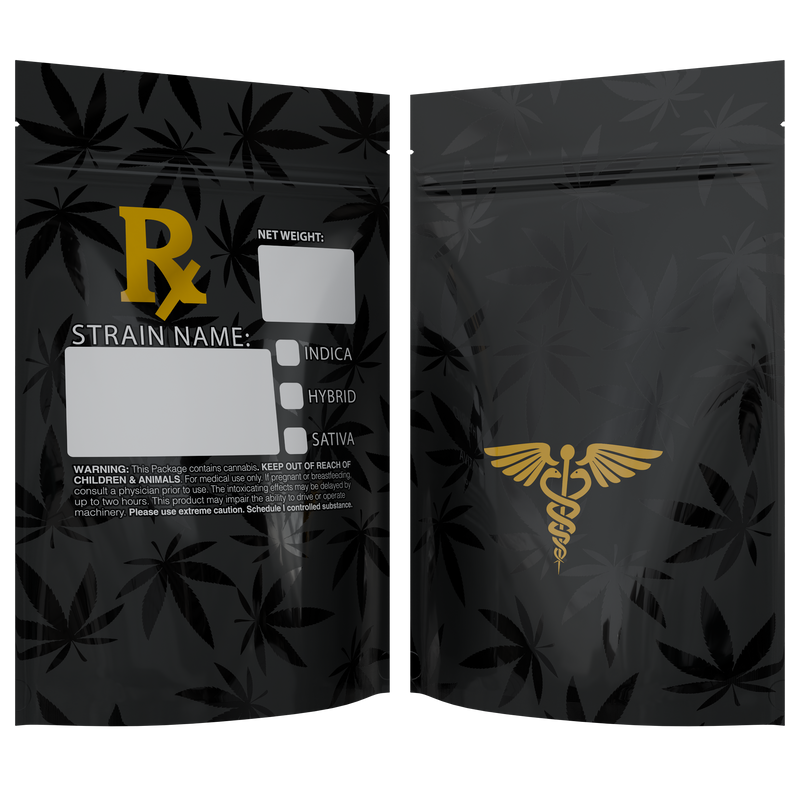 1 Ounce Rx Generic Designer Custom Printed Mylar Bags (1,000 qty.) - Dragon Chewer