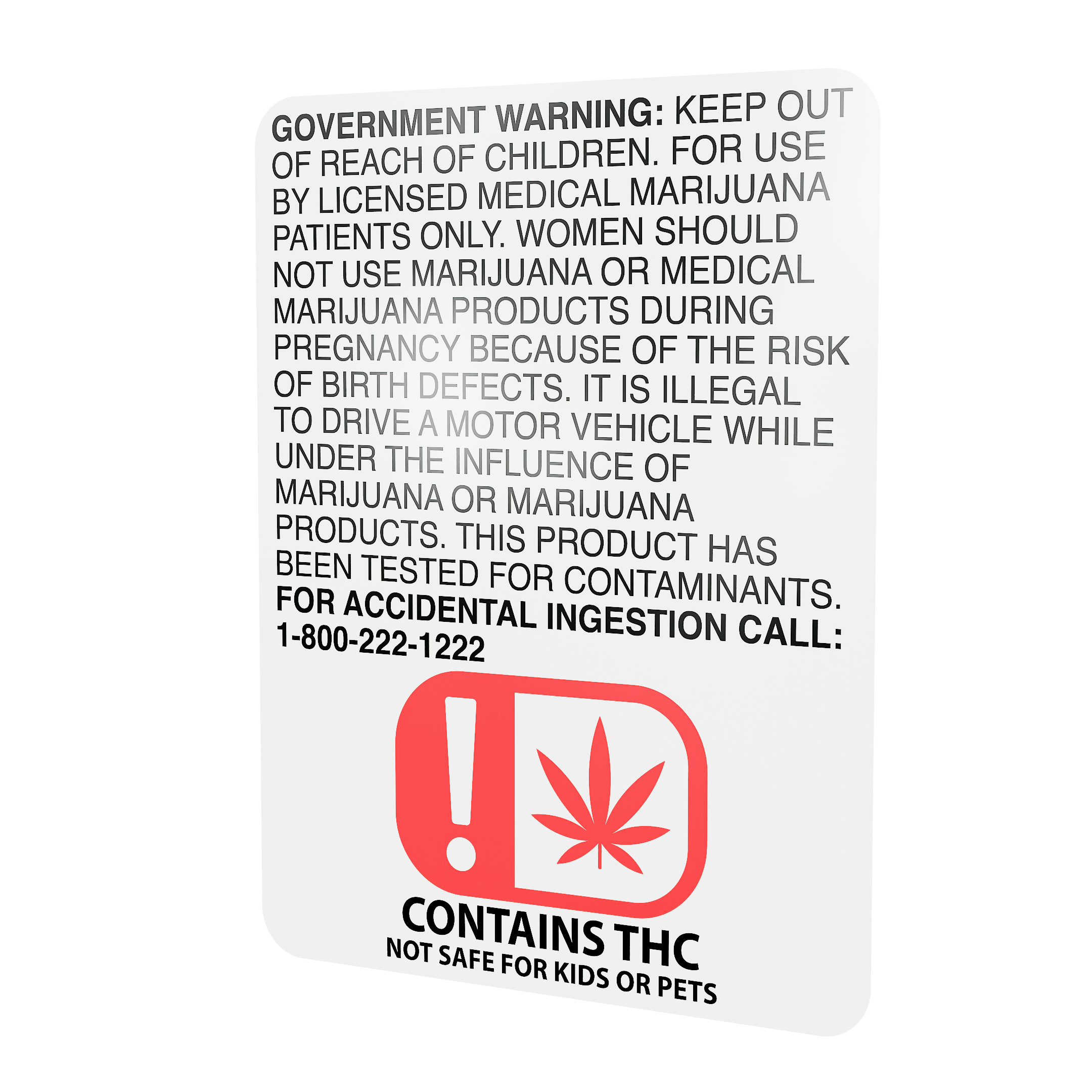 OMMA 1.55x2 Oklahoma THC Universal Symbol Labels (1,000 qty.)