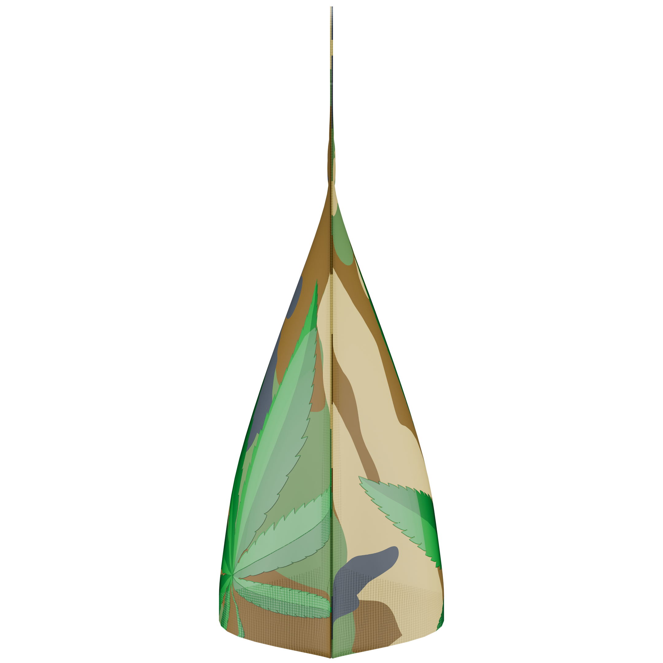 1/8th 3.5g Camo Leaf Designer Custom Printed Mylar Bags (1,000 qty.)