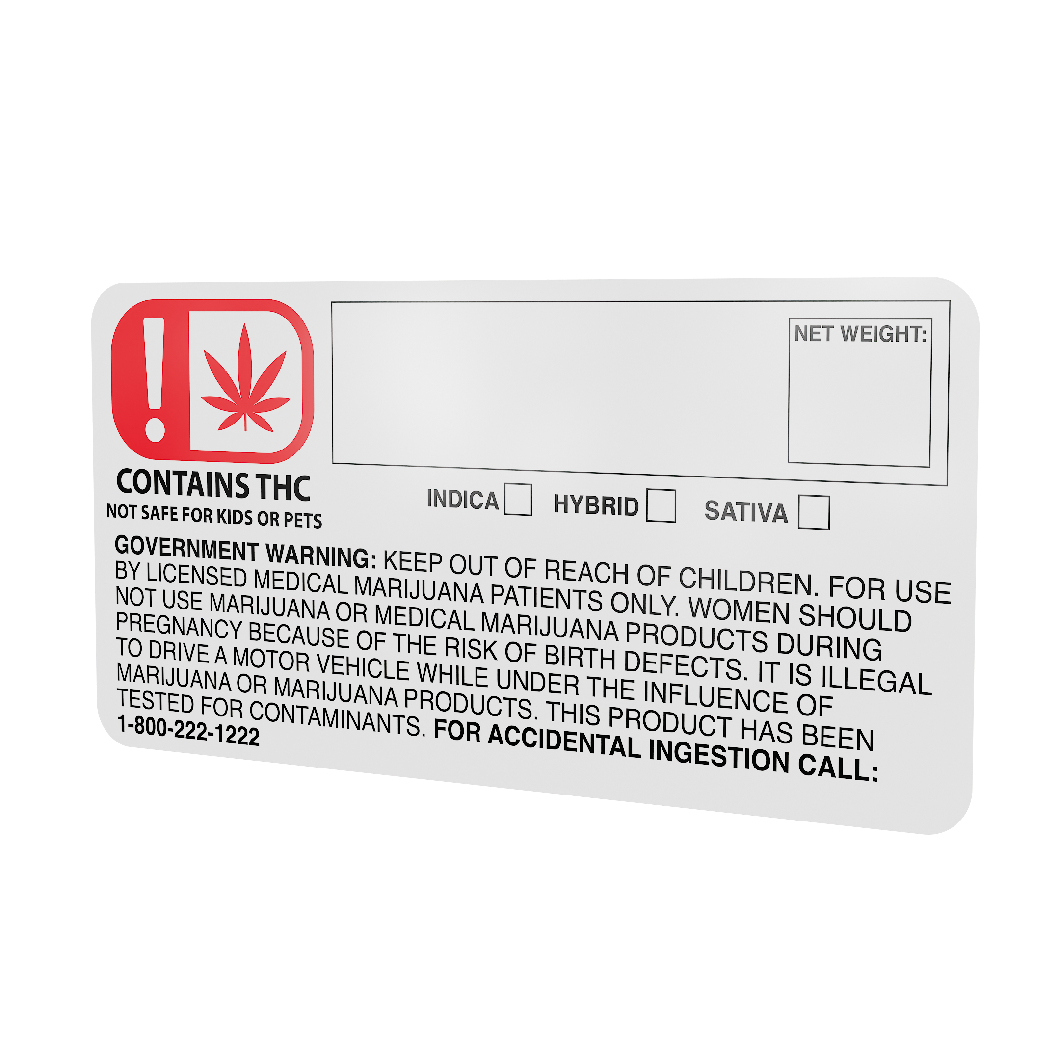 OMMA 3x1.5 Oklahoma THC Universal Symbol Labels (1,000 qty.)