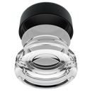 9ML Premium Clear Glass Concentrate Jar - Black Smooth CR Cap (320 qty.)