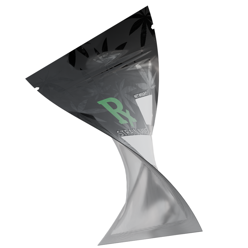 1 Gram Green Rx Generic Designer Custom Printed Mylar Bags (100 qty.) - Dragon Chewer