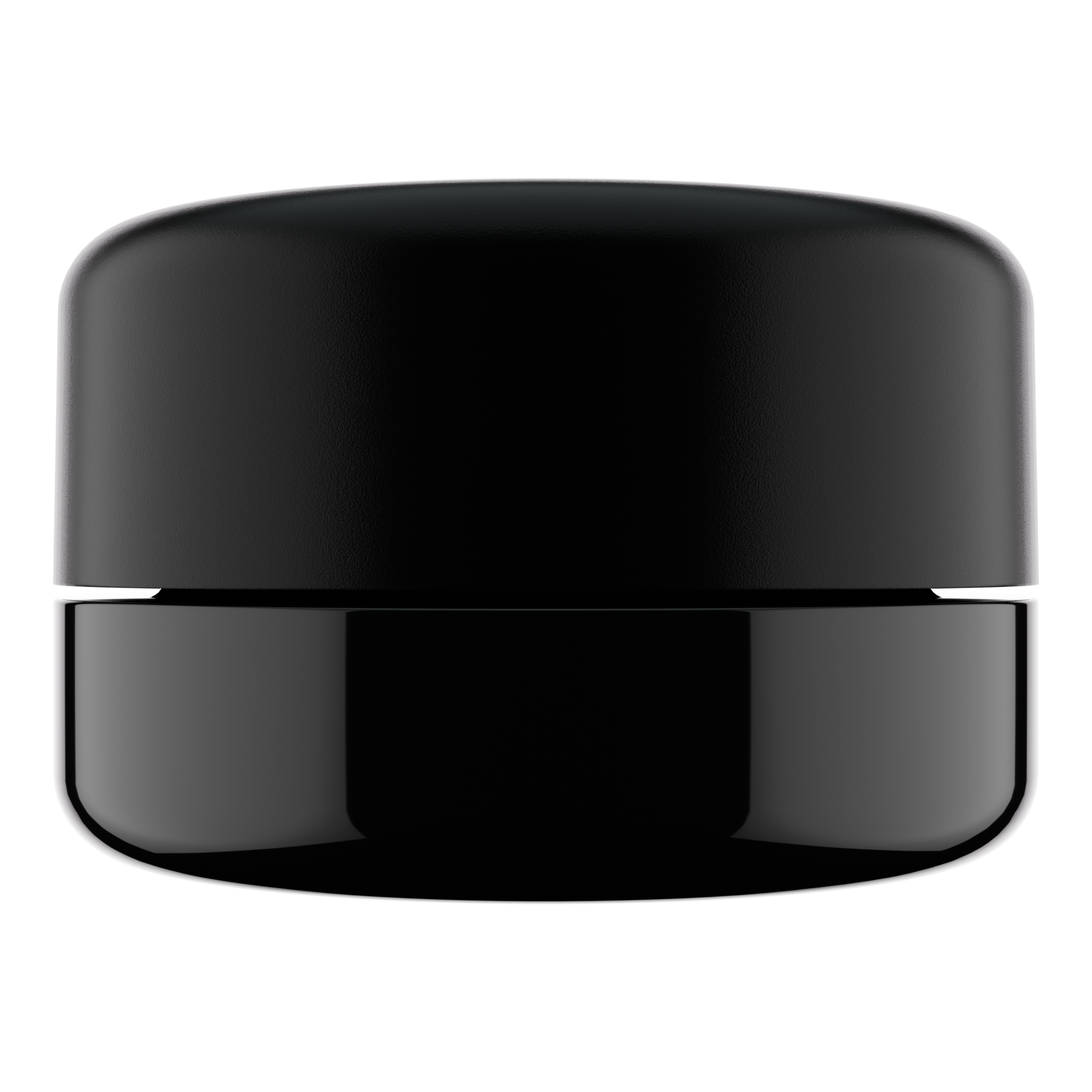 9ML Premium Black Glass Concentrate Jar - Black Smooth CR Cap (320 qty.)