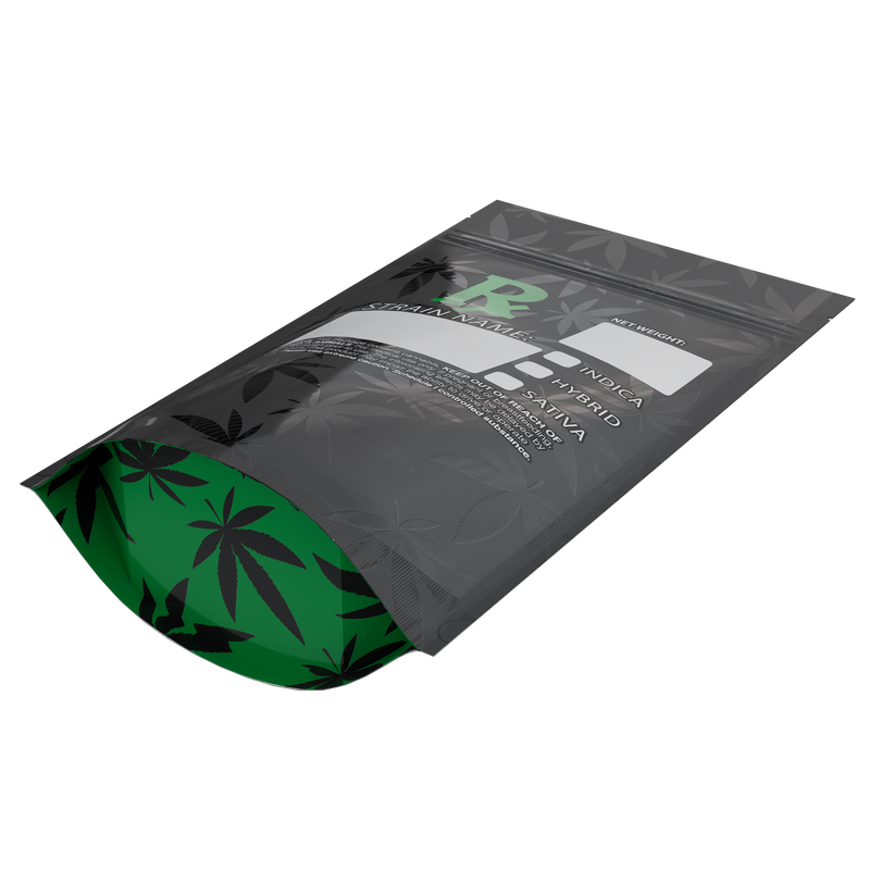 1/2 Ounce Green Rx Generic Designer Custom Printed Mylar Bags (100 qty.) - Dragon Chewer