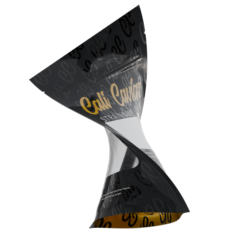 1/8th 3.5g Ounce Cali Caviar Designer Custom Printed Mylar Bags (100 qty.) - Dragon Chewer