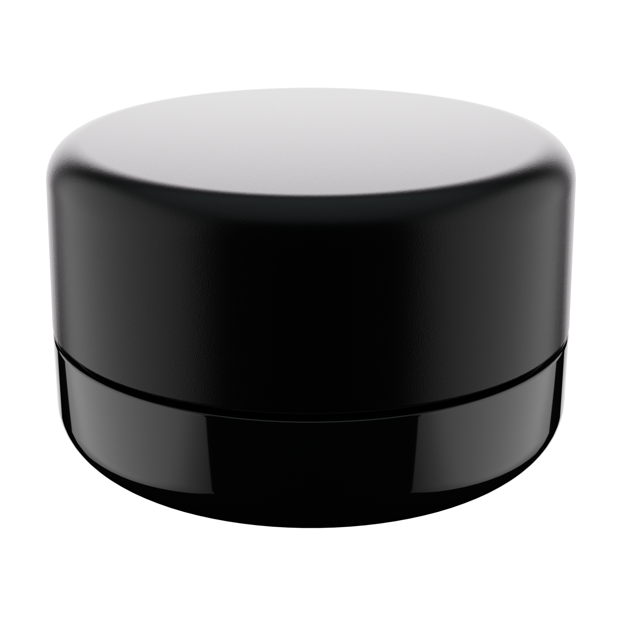 7ML Premium Black Glass Concentrate Jar - Black Smooth CR Cap (400 qty.) - Dragon Chewer