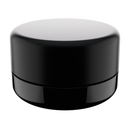 7ML Premium Black Glass Concentrate Jar - Black Smooth CR Cap (400 qty.)