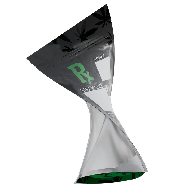 1 Ounce Green Rx Generic Designer Custom Printed Mylar Bags (1,000 qty.) - Dragon Chewer