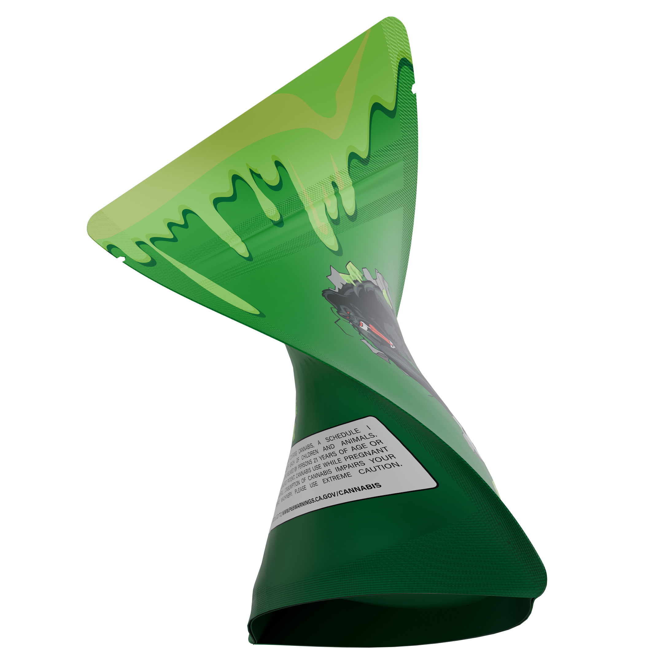 1/8th 3.5g Ounce Gorilla Glue Designer Custom Printed Mylar Bags (100 qty.)