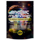 1/8th 3.5g 8th Holographic Black Designer Mushroom Custom Printed Mylar Bags (100 qty.) - Dragon Chewer