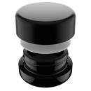 7ML Premium Black Glass Concentrate Jar - Black Smooth CR Cap (400 qty.)