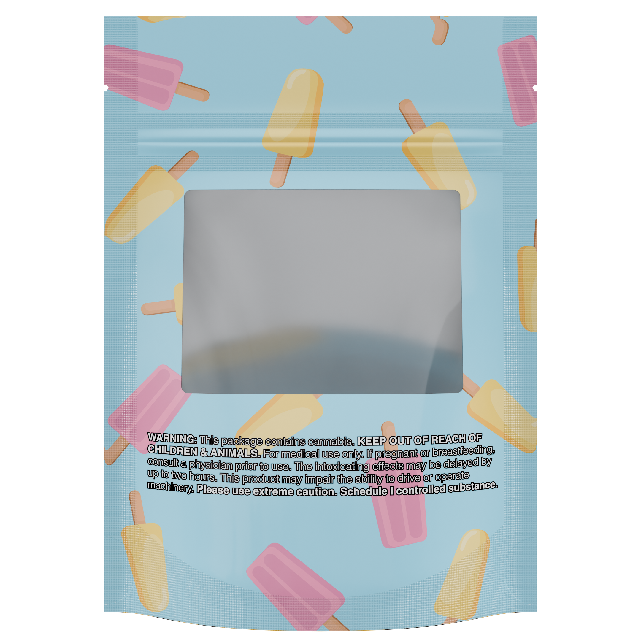 1/8th 3.5g 8th Cali Caviar Sherbet Designer Custom Printed Mylar Bags (100 qty.)